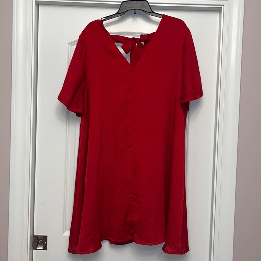 A’Beautiful Soul (Now Arula) Red Dress with Bow Detail